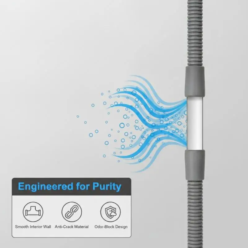 10mm Wear Resistant Dryer Drain Hose Replacement Extension with Adapter Multiple Sizes for Home Laundry Dryer Repair Works