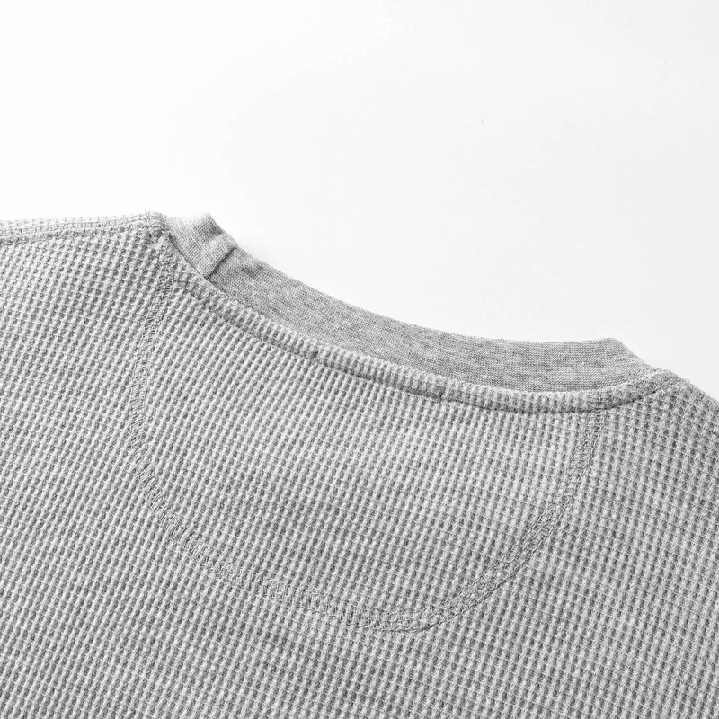 Kaos Streetwear West Coast Choppers Motif Silang Klasik Floral Abu-abu Pria Serbaguna Waffle Huruf Sanskrit West Coast Kaos Panjang