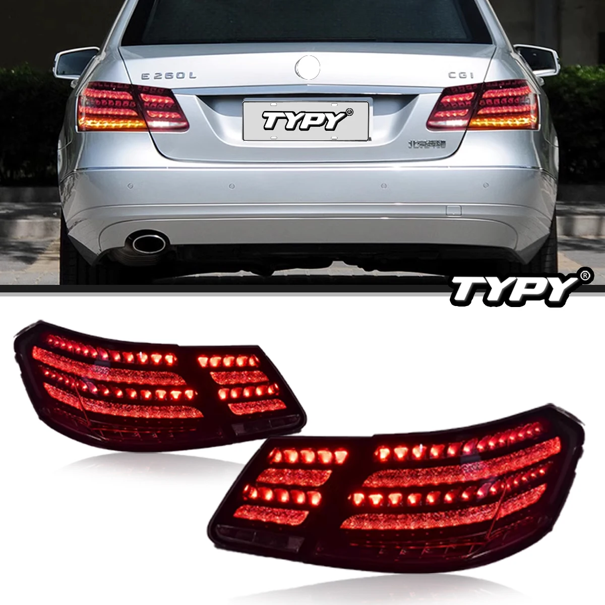 

TYPY Car Tail Lights For Benz E-Class W212 2009-2015 LED Car Tail Lamps Daytime Running Lights Car Accessories