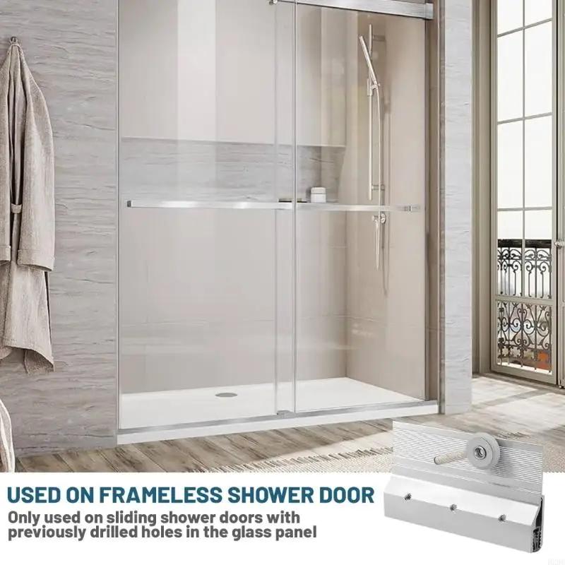 

Фурнитура для стеклянных дверей для душа, ролики, долговечность, устойчивый к коррозии алюминий для точного монтажа HX6C