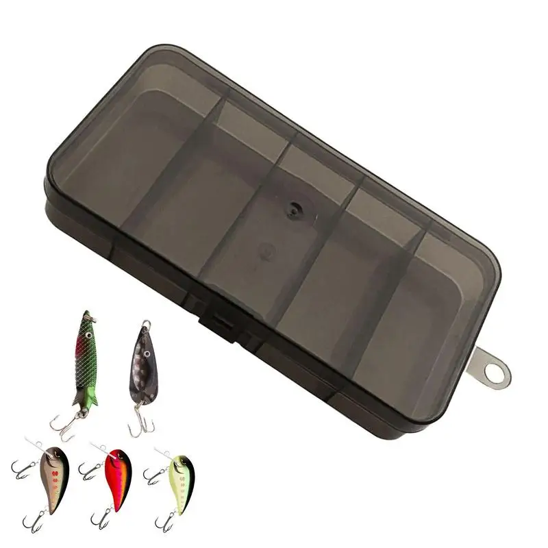 Fishing Bait Tackle Box Lure 5 Grid Luya Storage Box for Fishing Seale Box for Beads Lures and Hooks Fishing Accessories