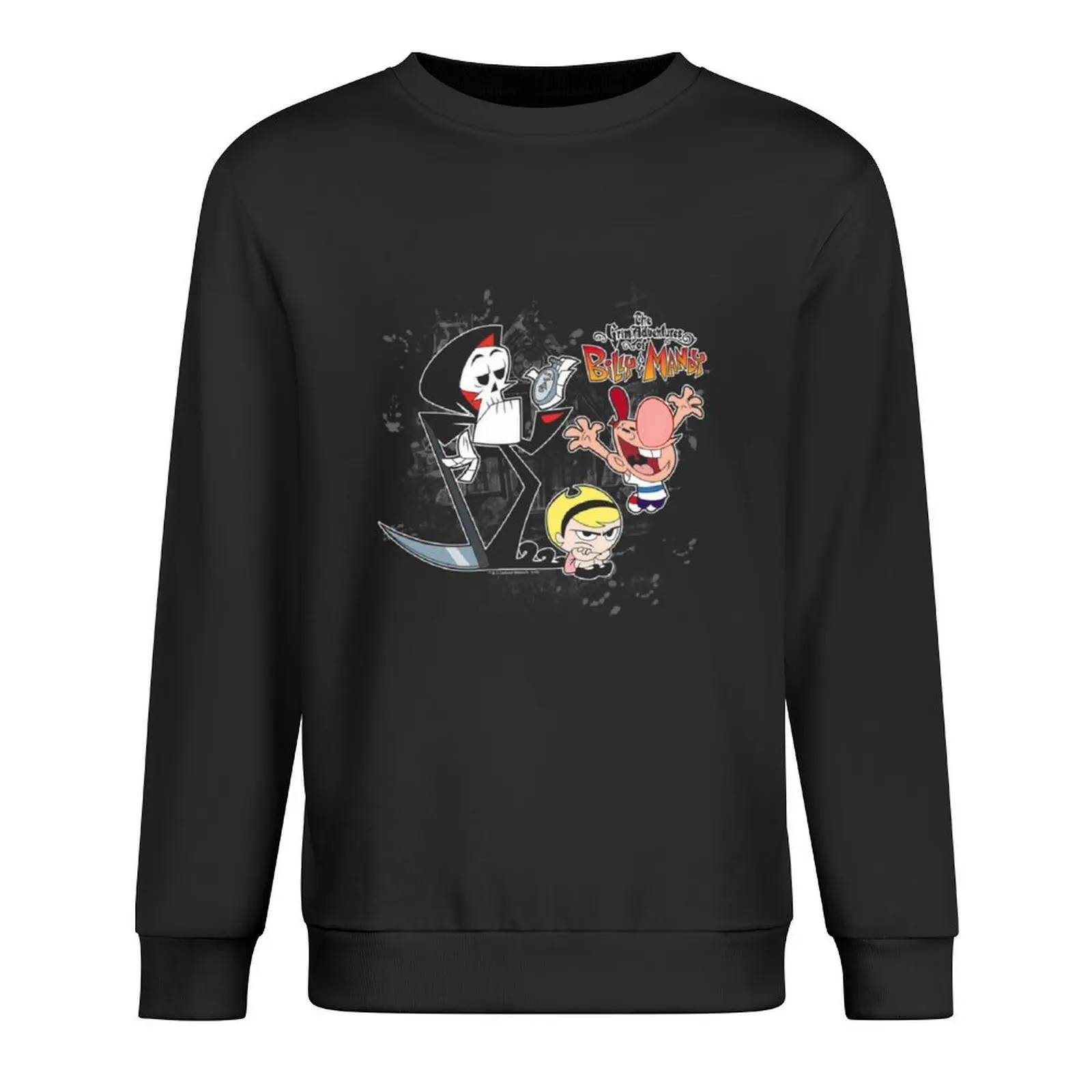 

The Grim Adventures Of Billy & Mandy Splatter Cast Adjustable Pullover japanese style men's clothes hooded sweatshirt for men