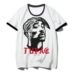 2pac tupac tshirt clothing male vintage aesthetic streetwear graphic japanese t-shirt manga