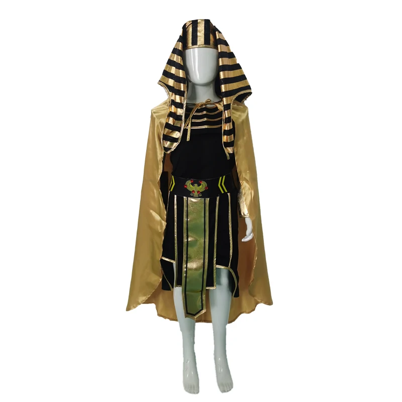 Bambini ragazzi Eygptian Costume bambini faraone abiti antichi King of Egypt Fancy Dress Halloween Cosplay Party Costumes