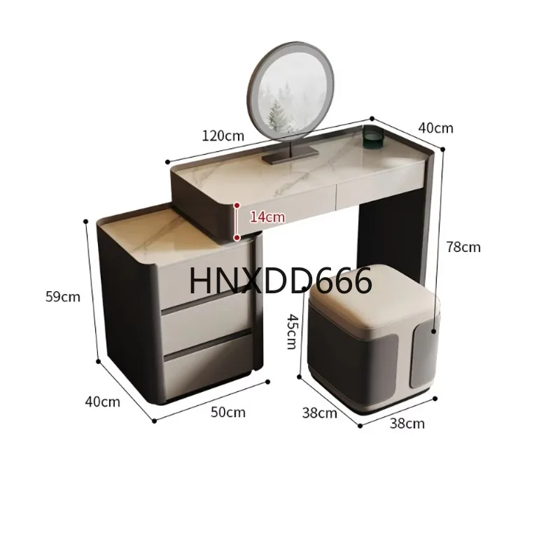الديكور الفاخرة الغرور الجدول غرفة المعيشة الحديثة الغرور الجدول مضمد Coiffeuse Avec Miroir Et Tabouret أثاث غرفة نوم