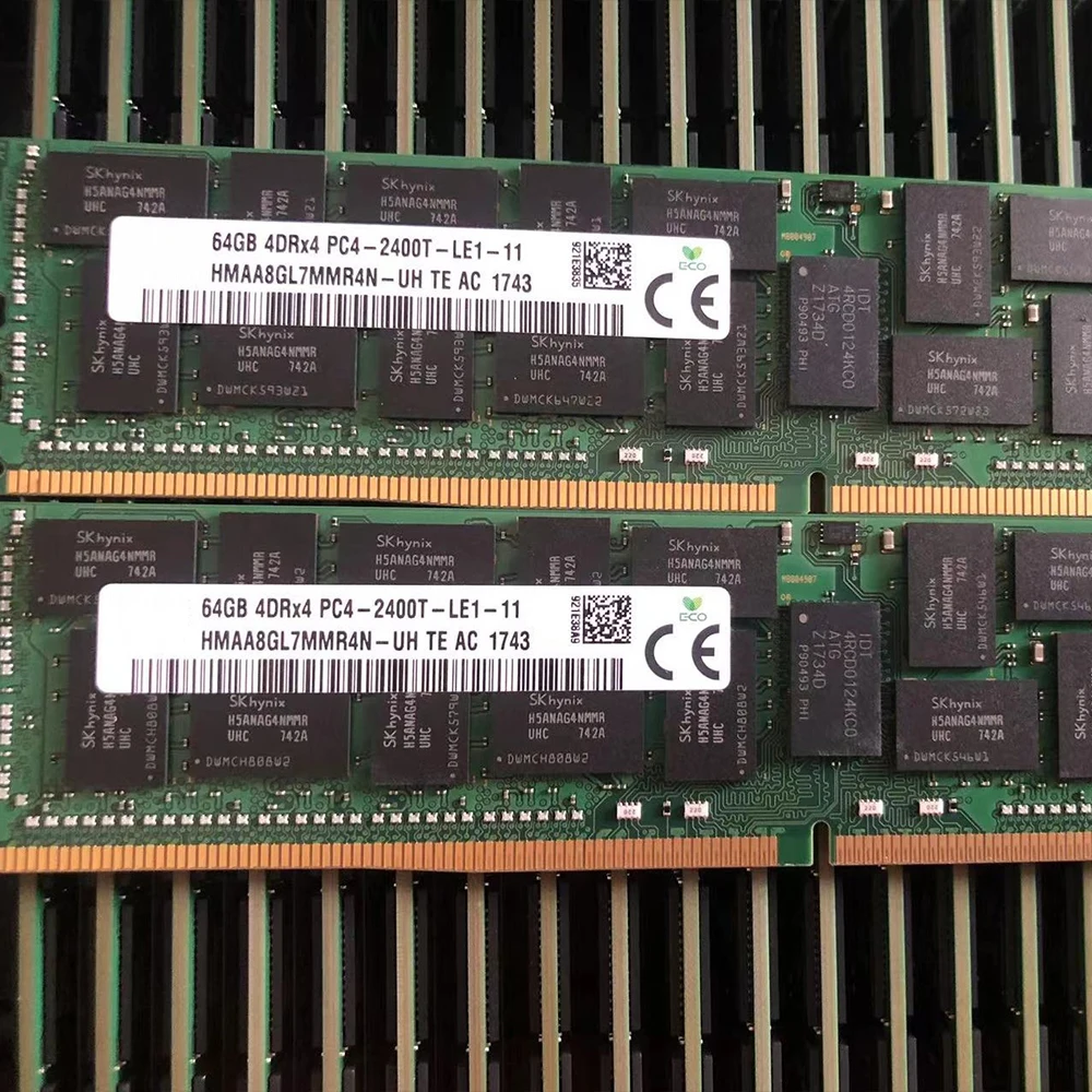 1PCS  HMAA8GL7MMR4N-UH 64G 4DRX4 PC4-2400T LRDIMM ECC For SKhynix Server Memory