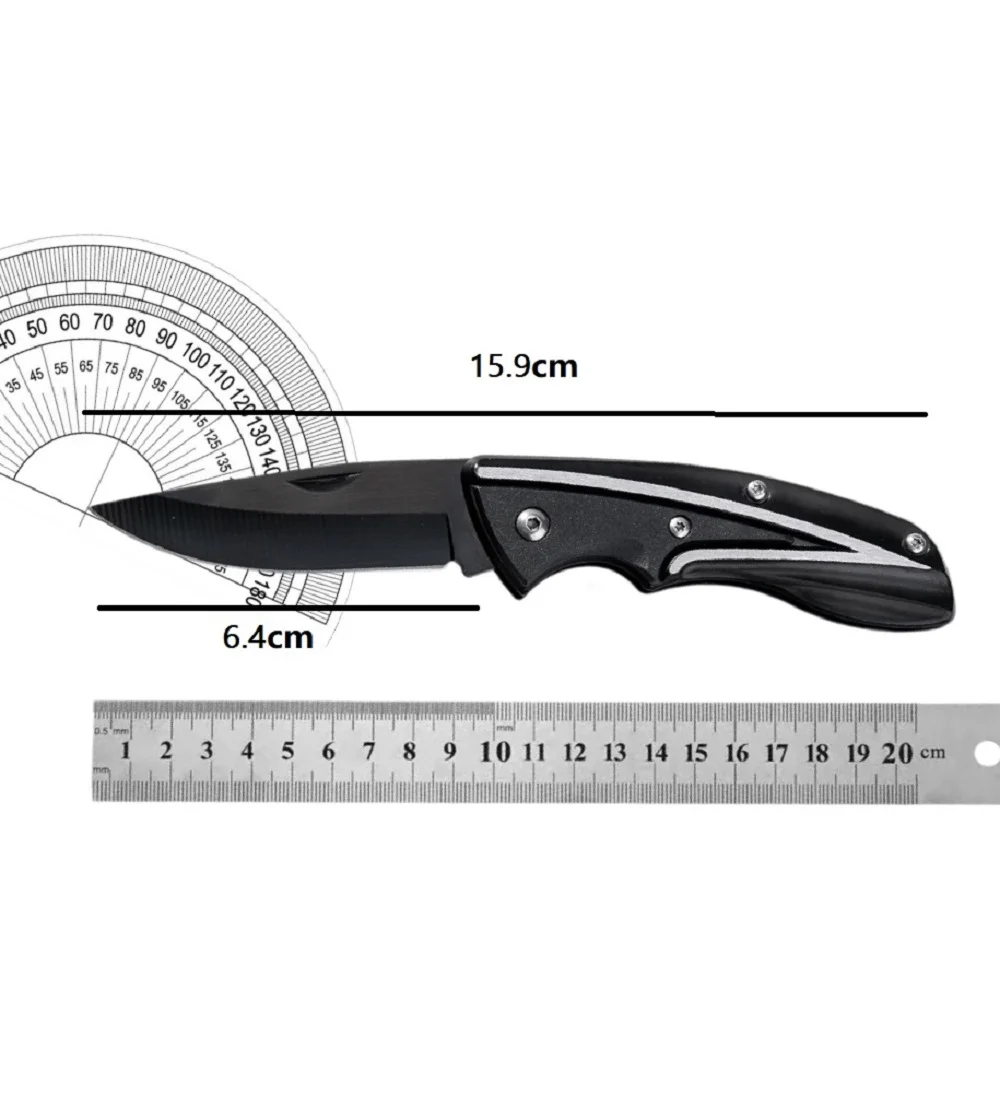 EDC outdoor camping folding knife, stainless steel fishing knife, camping sharp knife, portable fruit folding knife