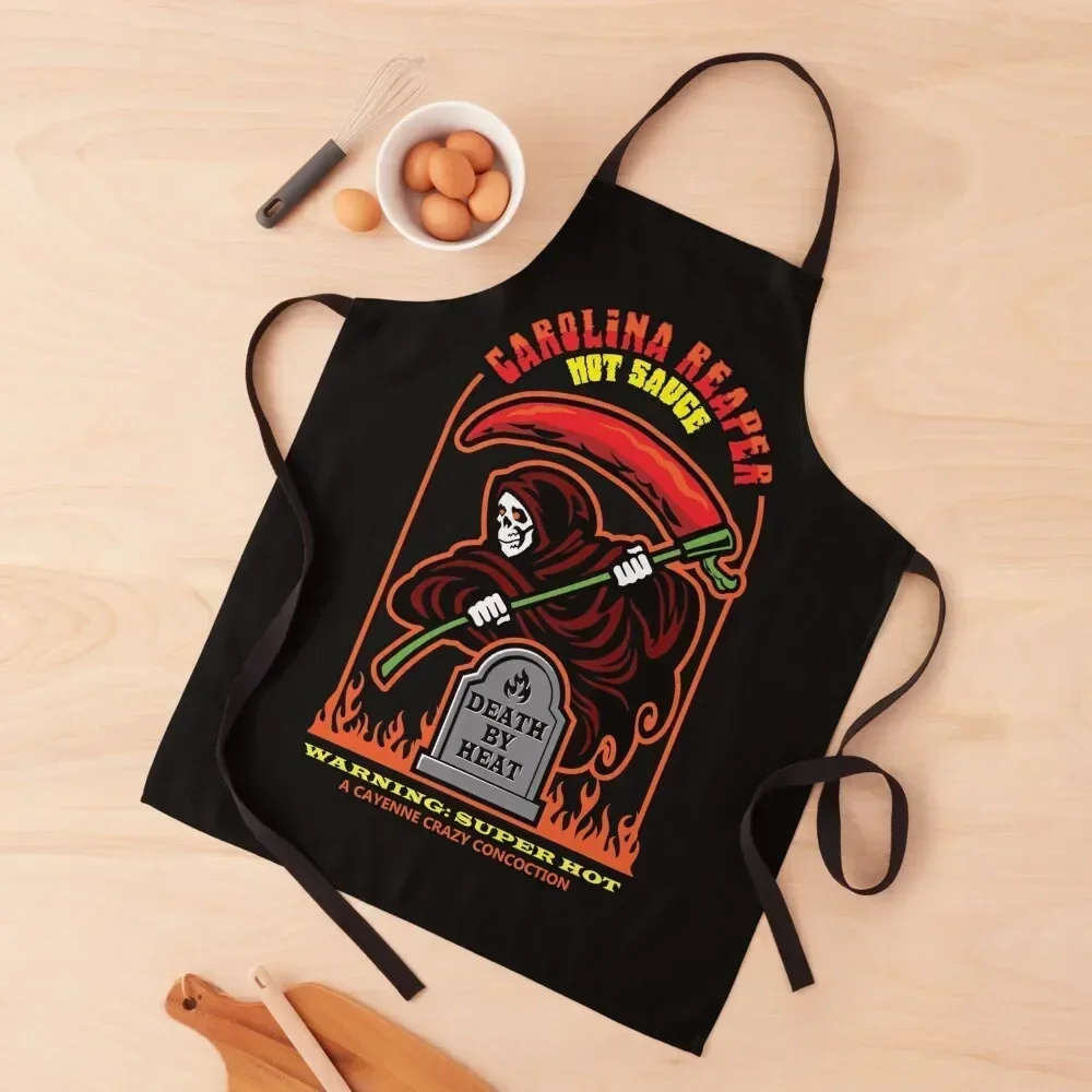 

Carolina Reaper Hot Sauce Apron Manicurists Women's Home Clothes Womens Dresses Chef jacket men Apron