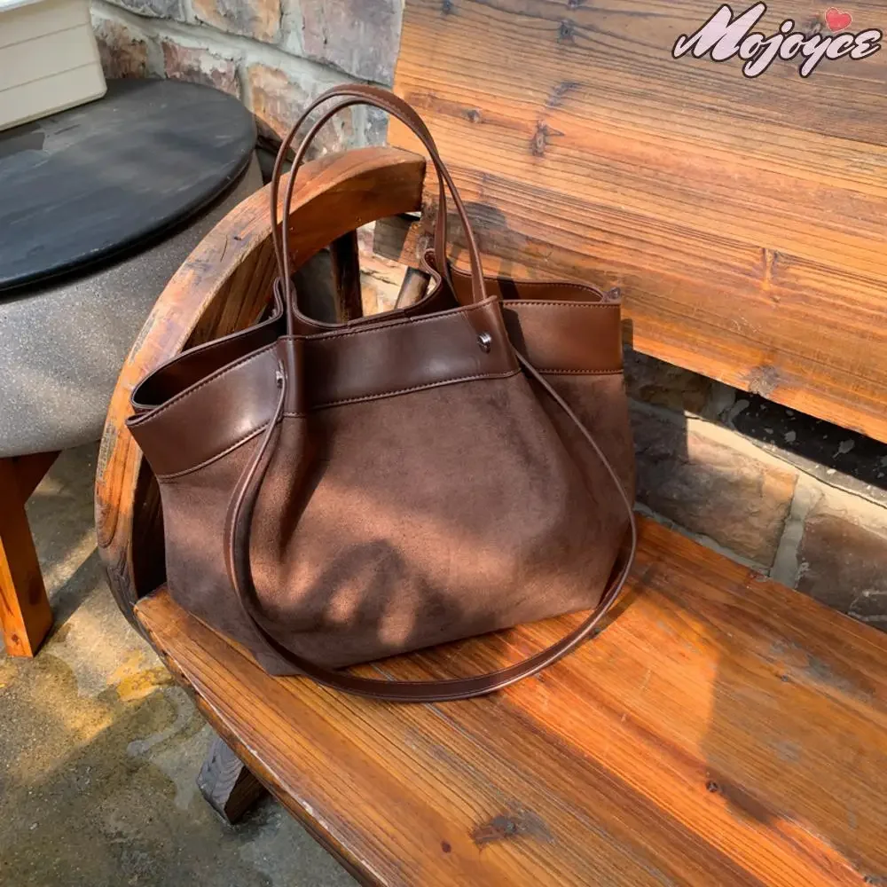

Women Shoulder Bag Luxury Designer Tote Handbag Vintage Hobo Bucket Bag Retro Large Capacity Top-Handle Bags ﻿