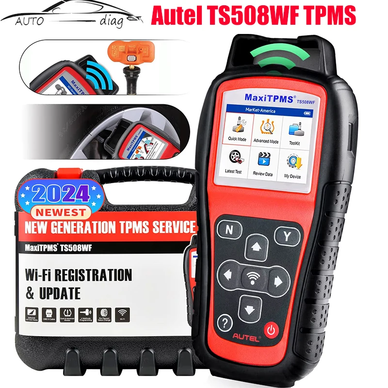 Autel TS508WF TPMS Car Diagnostic Tools 4 MX Sensor Tire Pressure Monitoring Diagnostic Scanner Altar TS508 with WIFI function