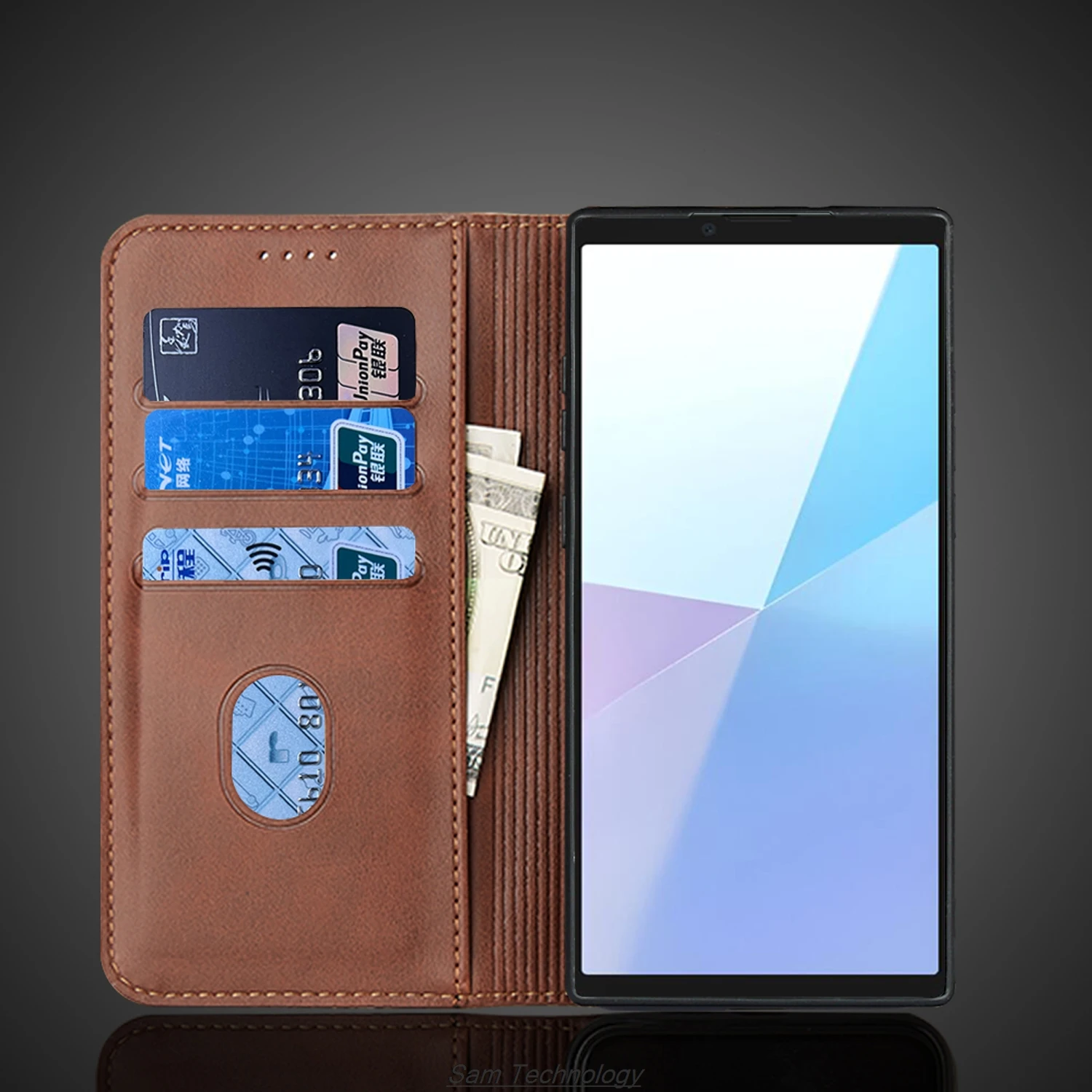 Magnetic attraction Leather Case for Sony Xperia 10 VI (Xperia 10 6Gen ) Holster Flip Cover Case Wallet Phone Bags Fundas Coque
