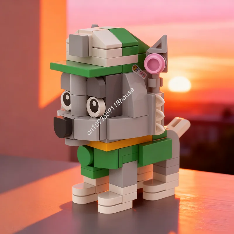 

137pcs MOC Rocky Paw Patrol Brickheadzed Model Building blocks creative toy idea Education Christmas gift Brick Kids Birthday