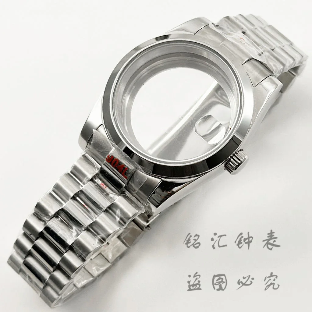 36MM/40MM High Quality Presidential Bracelet Sapphire Crystal Watch Case Fit NH34 NH35 NH36 NH70 NH72 ETA 2824 PT5000 Movement