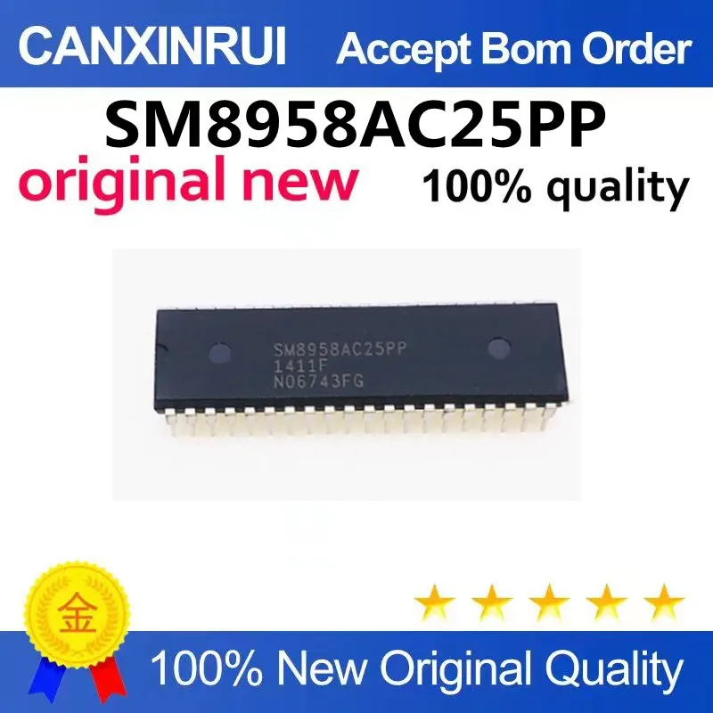 SM8958AC25PP DIP40 straight plug microcontroller chip SYNCMOS original imported genuine product