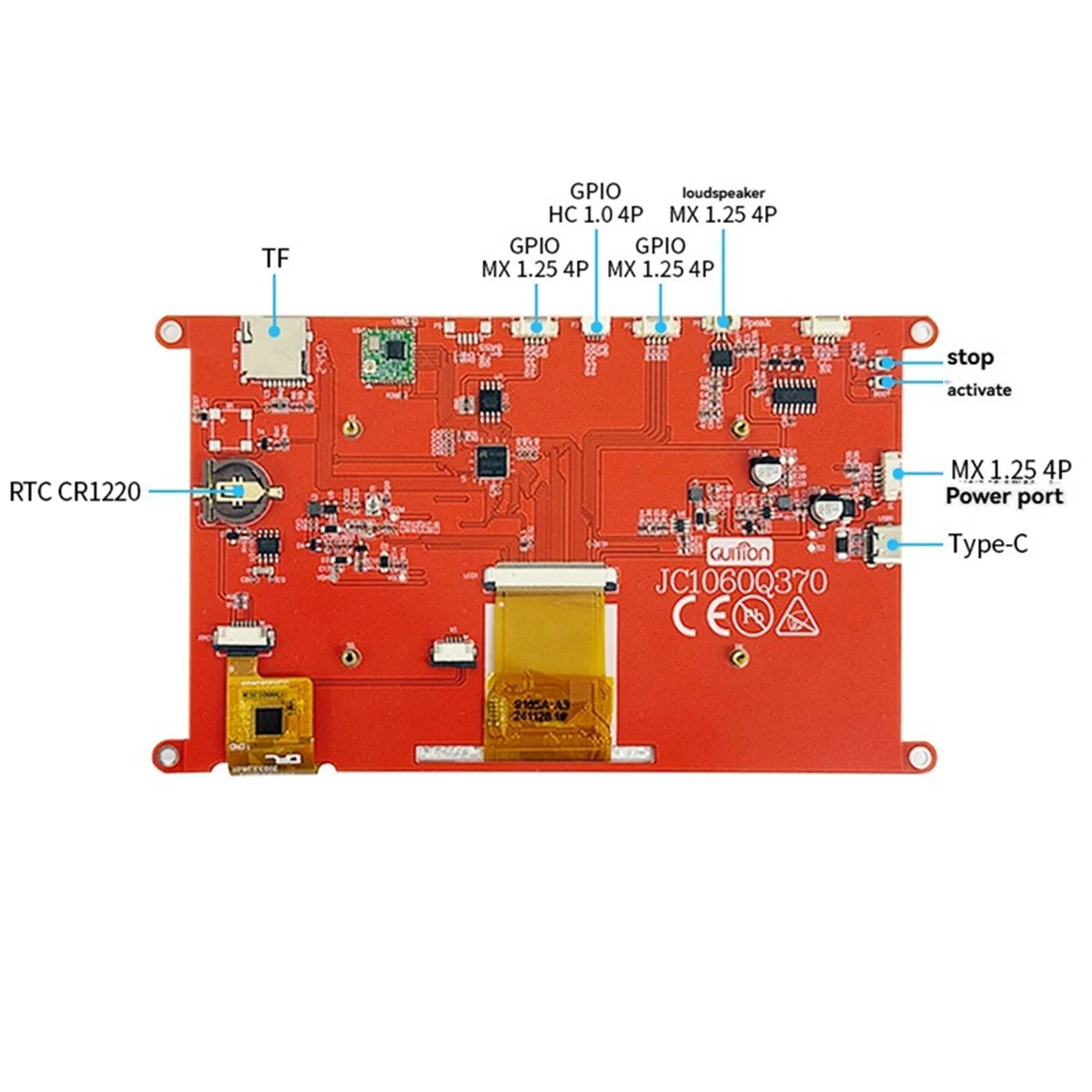 Экран интерфейса HMI AB01, 7 дюймов, емкостный сенсорный IPS D121BBV, 400 МГц, редактирование программного обеспечения с доминантной частотой для руководства
