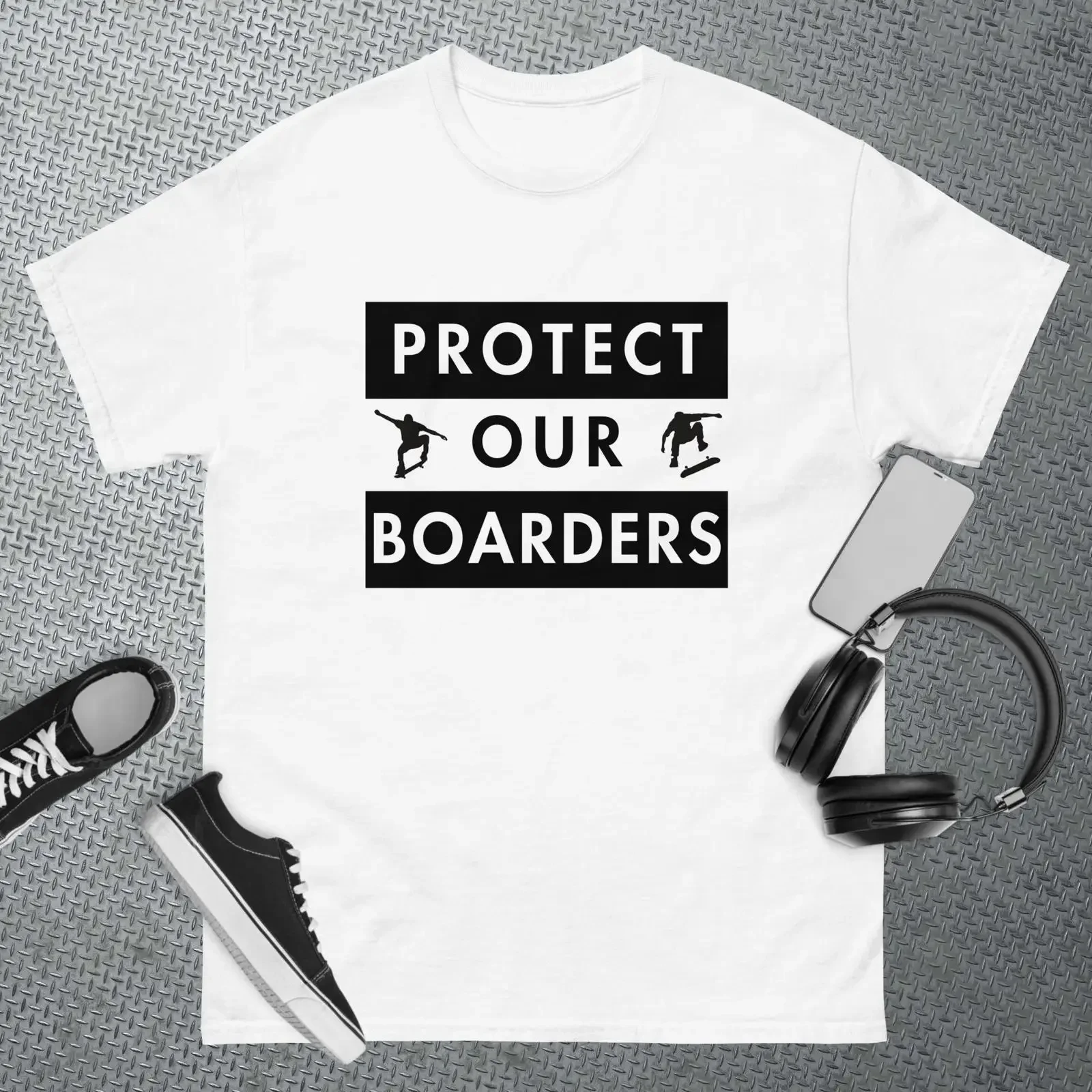 Protect Our Boarders T Shirt Chad amp JT Inspired Skate Surf vintage Washed Versatile graphic Stylish designer clothes