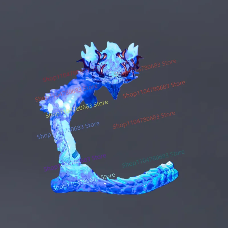 مكعبات بناء MOC: نموذج تجميع شخصية صغيرة من Blue Dragon Queen تمثال عرض لعبة كرتونية أنيمي هدية مزخرفة قابلة للجمع