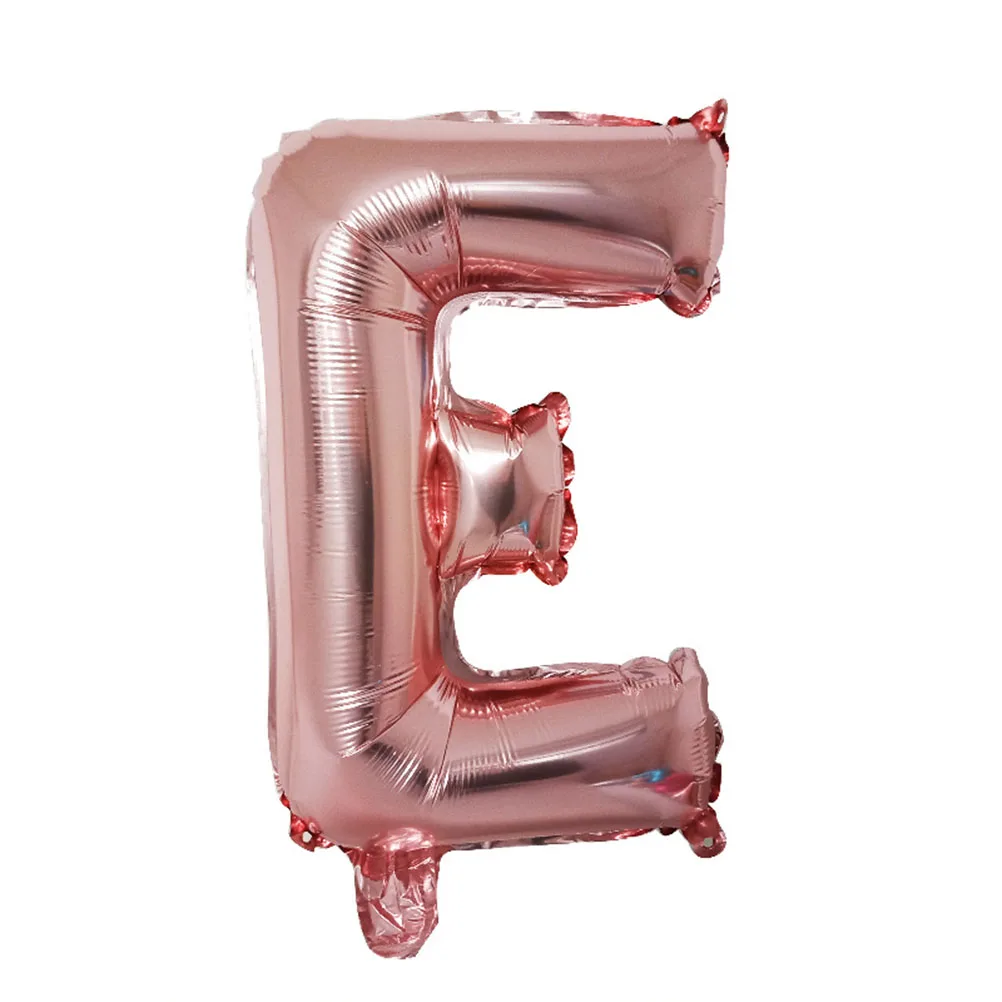 

Summer Party Balloons Aluminum Foil Rosy Golden Letter Design Bright Leak Resistant Premium Material Home Bar Club