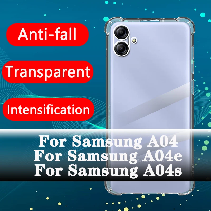 Airbag Shockproof Transparent Cases For Samsung Galaxy A04 case A04S A04E 5g Silicone Full Cover funda back 6.5