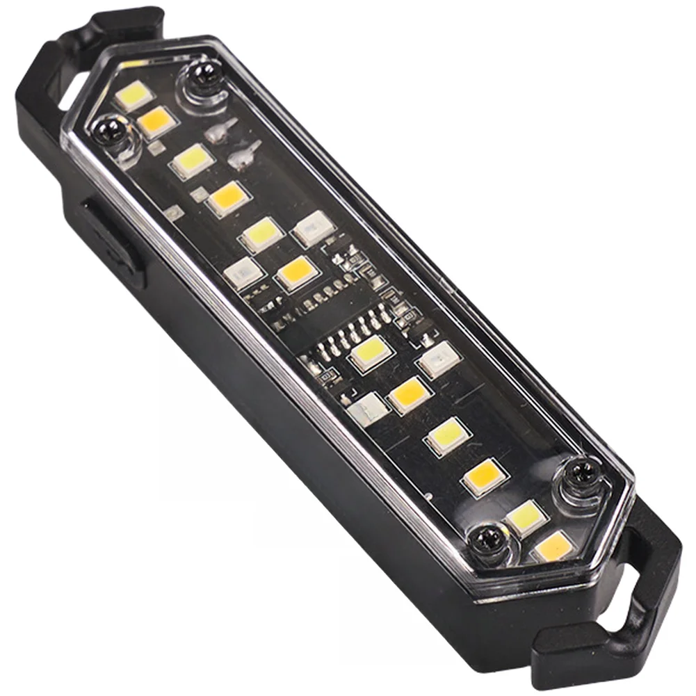 Camping LED Light with Wind Rope Design Magnetic Base 12 LEDs 7 Lighting Modes 60h Runtime 28.5g 100.5x20x15.7mm Black
