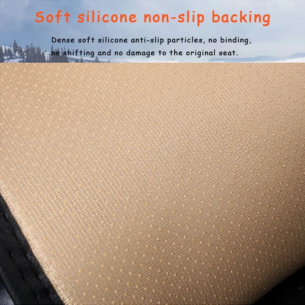 Universal Anti-slip Warm Winter SUV Car Seat Cover Cushion Front Rear Flax Cushion Breathable Protector Mat Pad Auto Accessories image 5