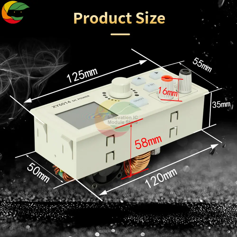 Imagem -03 - Cnc Ajustável dc Estabilizou a Tensão Constante da Fonte de Alimentação e Manutenção Atual Constante 900w Módulo Step-down Xy6014 060v