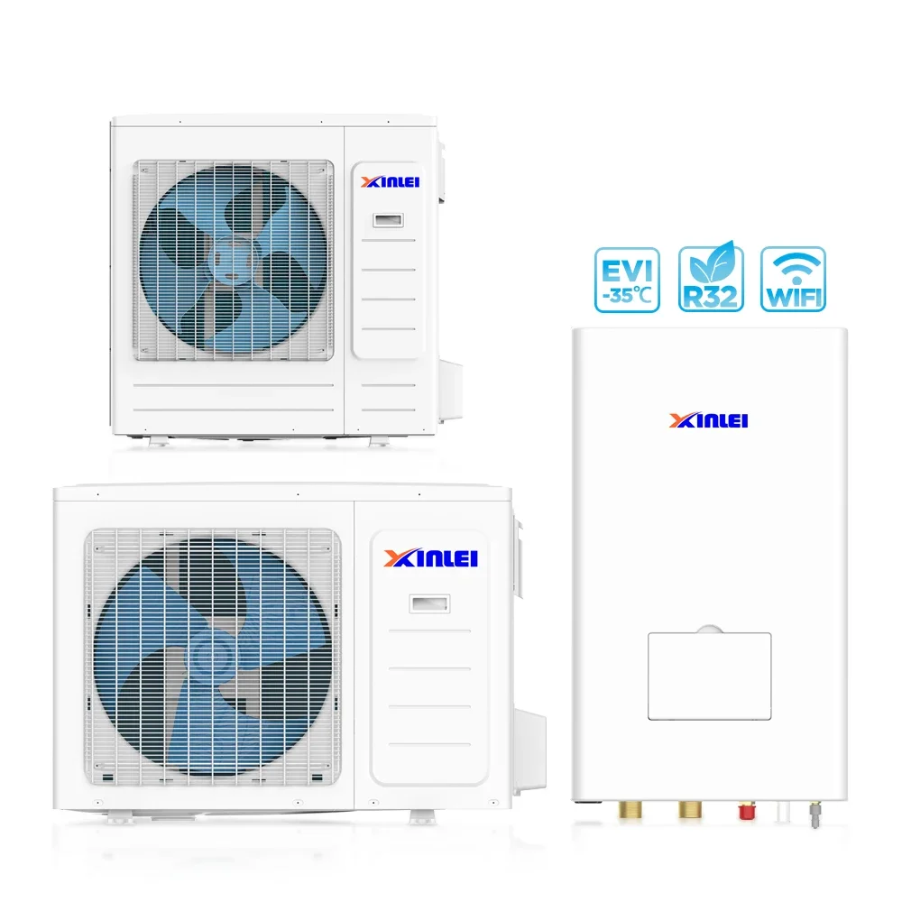 Home heat system hot water 10kw split r32 full inverter source heat pump