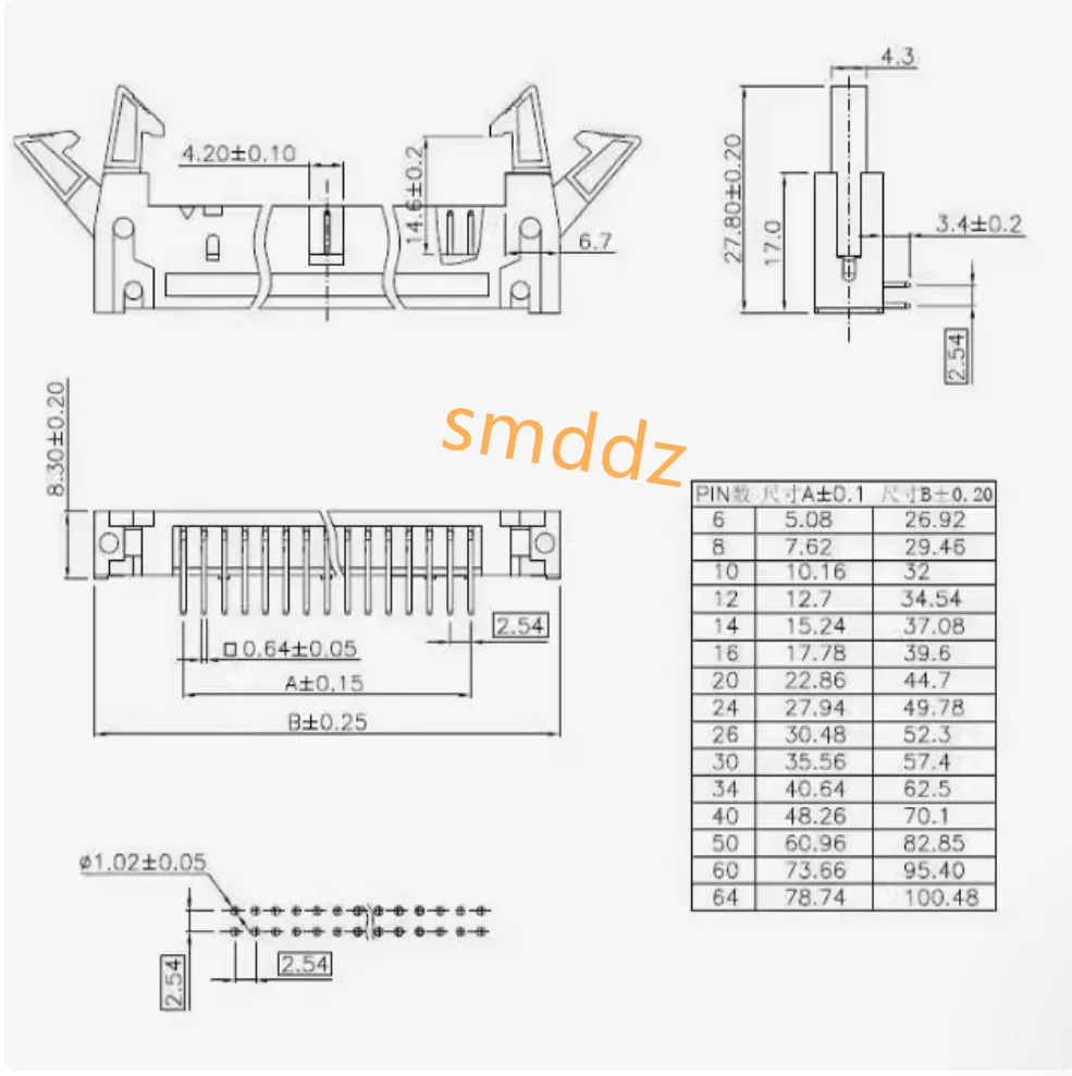 10 قطع، دبابيس مستقيمة/منحنية مطلية بالذهب لمقابس القرن، DC2-10/16/20/26/30/40/50