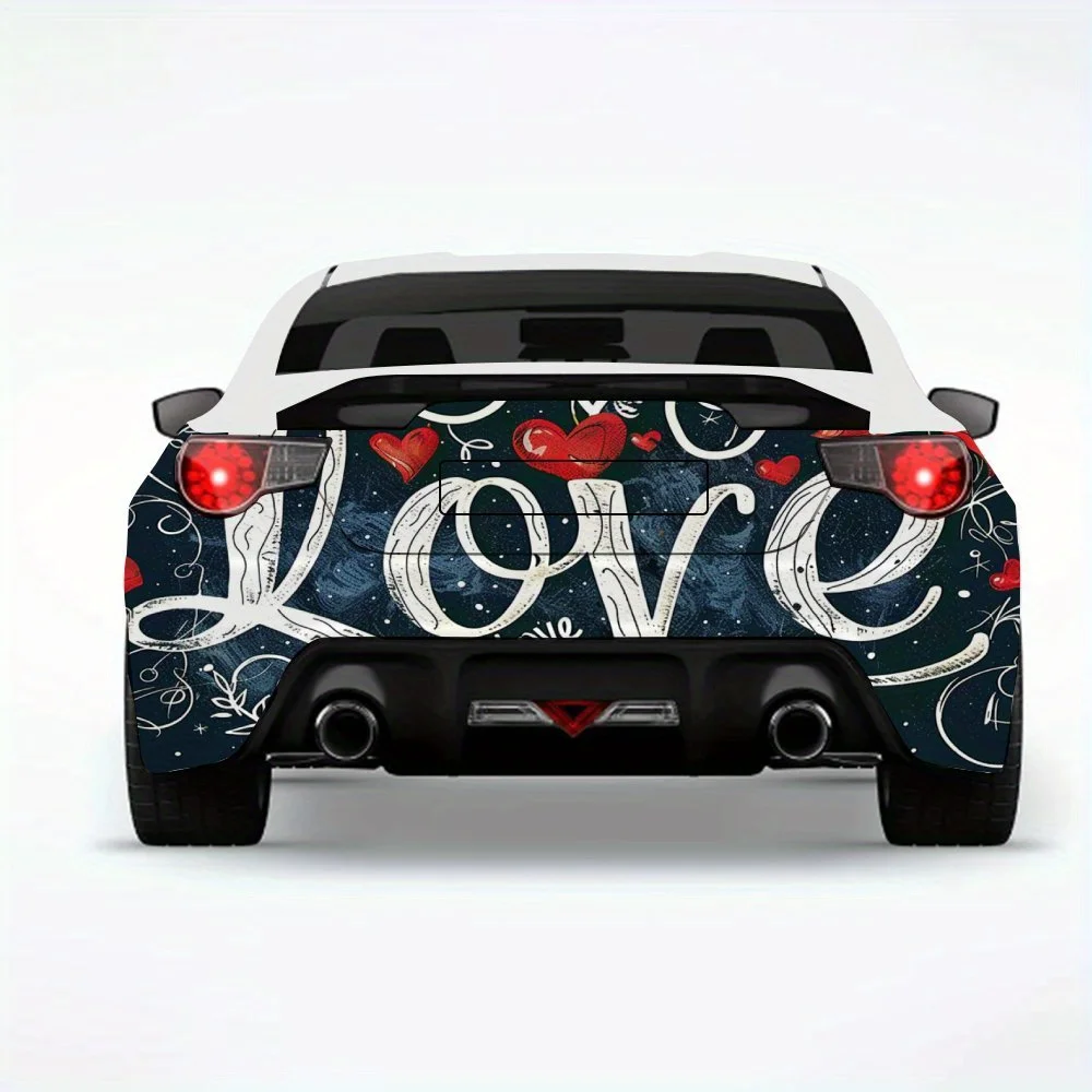 

love Car Sticker-Vinyl Decal for Car Rear, Waterproof Self-Adhesive Vinyl Stickers for Vehicle Tail & Bumper, Decoration Protect