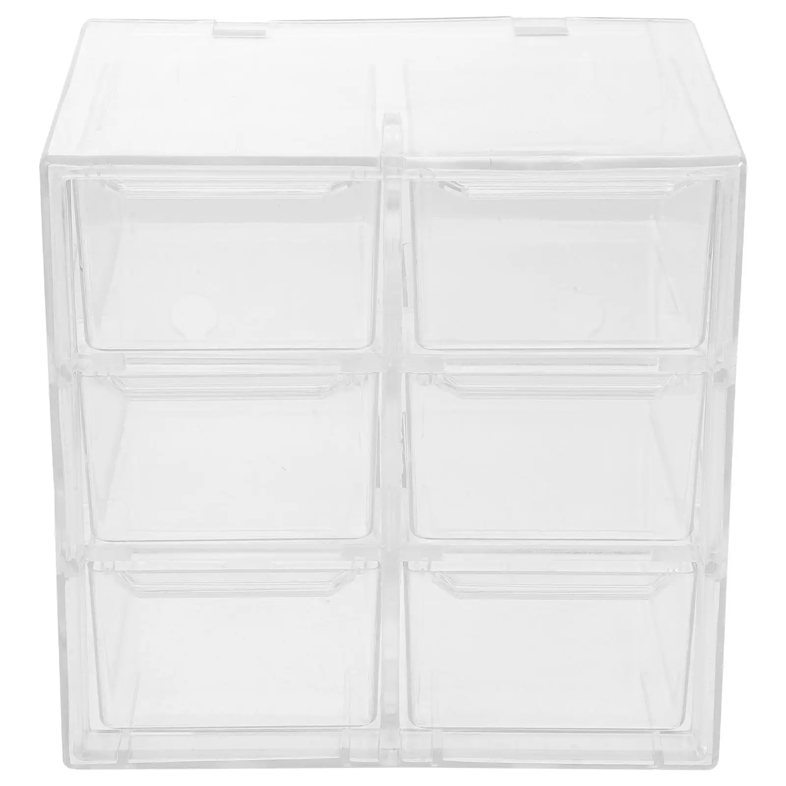 Desktop Storage Box Plastic Organizer Drawer Household Jewelry Case Stationery Container Office