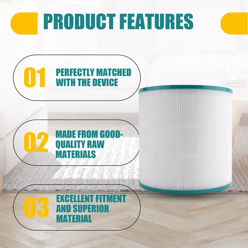 Filter HEPA Pengganti Kompatibel untuk Dyson TP01 TP02 AM11 BP01 Aksesori Pembersih Udara Menara Tautan Keren Murni