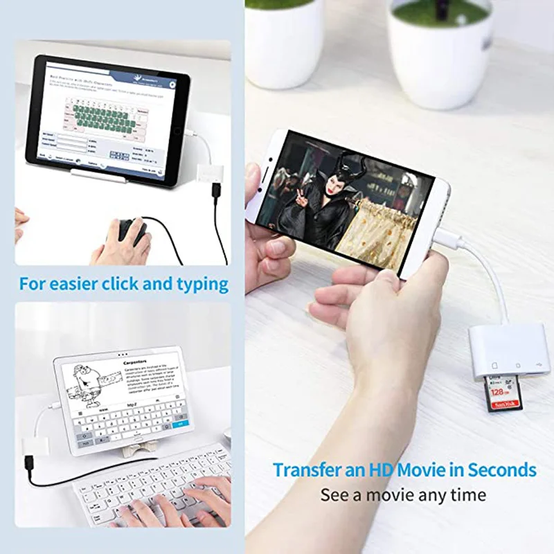 Type-C Adapter TF CF SD Memory Card Reader OTG Writer Compact Flash USB-C for IPad Pro Huawei for Macbook USB Type C Cardreader