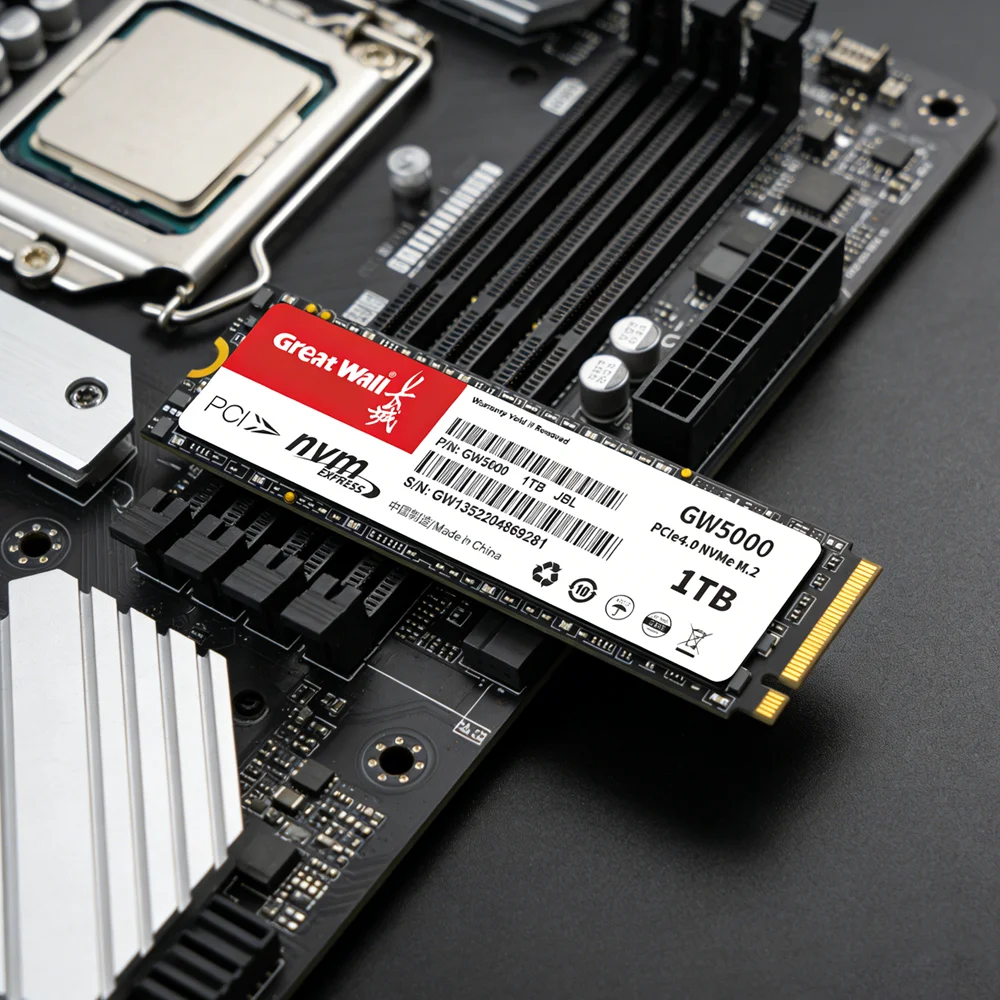 Great Wall M.2 PCIe4.0 SSD 512gb 1tb 2tb M2 PCIe 4.0 Hard Disk NVMe 5000MB/s 2280 Solid State Drive for Laptop Desktop