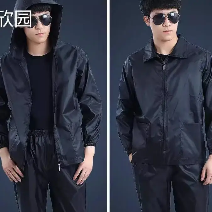 

AA New Lightweight Waterproof Oil-resistant Dust-proof Rain Suit for Men And Women Thin Construction Site Labor Protection Cl...