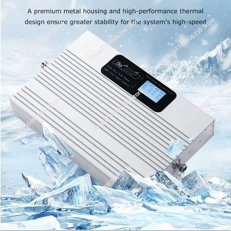 3G 4G 5G Signal Booster 700MHz 2300MHz High Gain Signal Amplifier with AGC ALC, Network Repeater for Office & Rural Areas