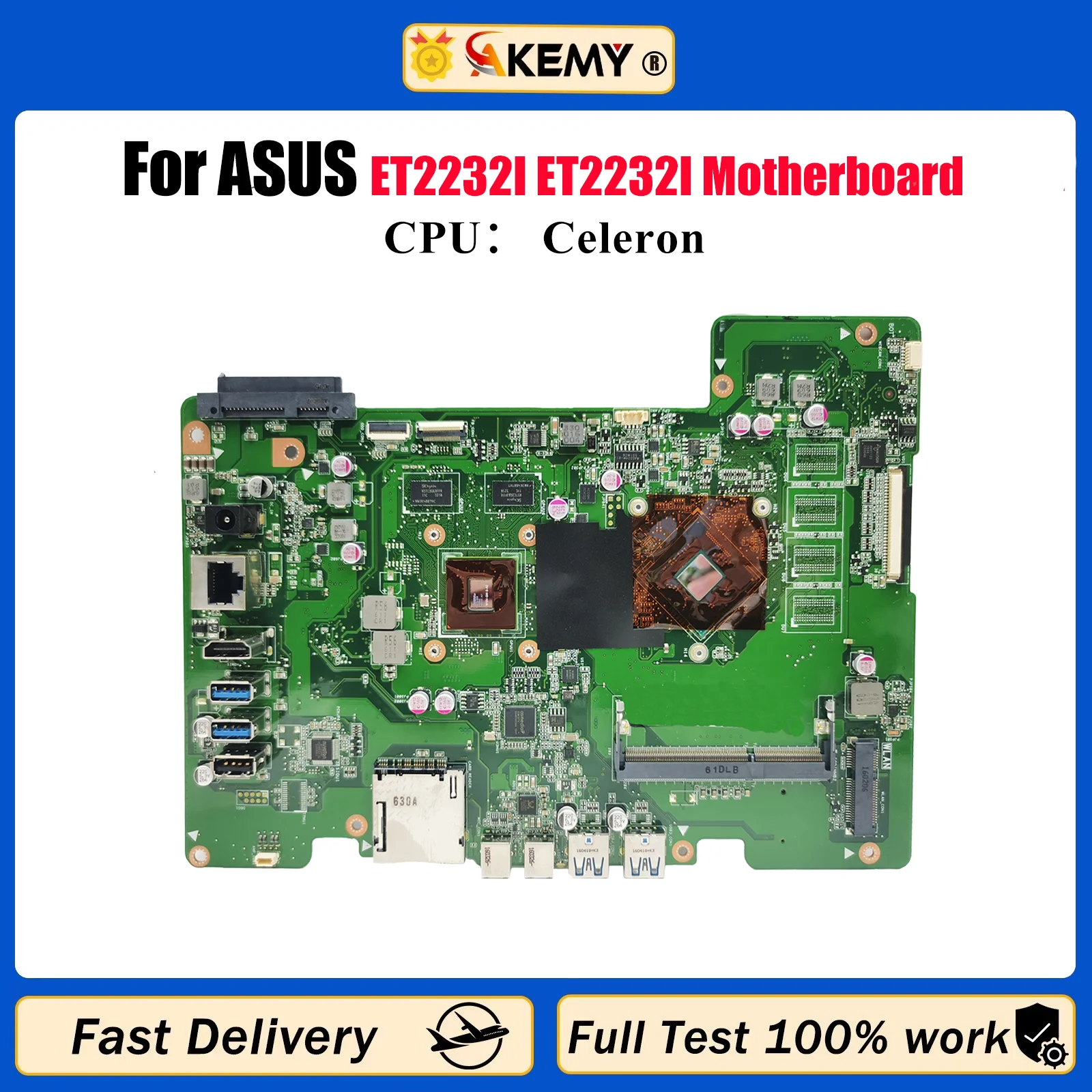

Материнская плата для ноутбука ET2232I для ASUS AIO ET2232 ET2232I с процессором Celeron, 100% тестирование, ОК, быстрая доставка, высокое качество