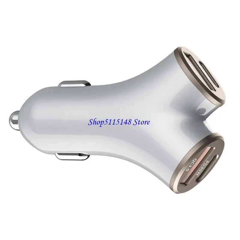 F3MA Flexible 4 Port Vehicle 48W Speed USB Type C 5A for Electronics