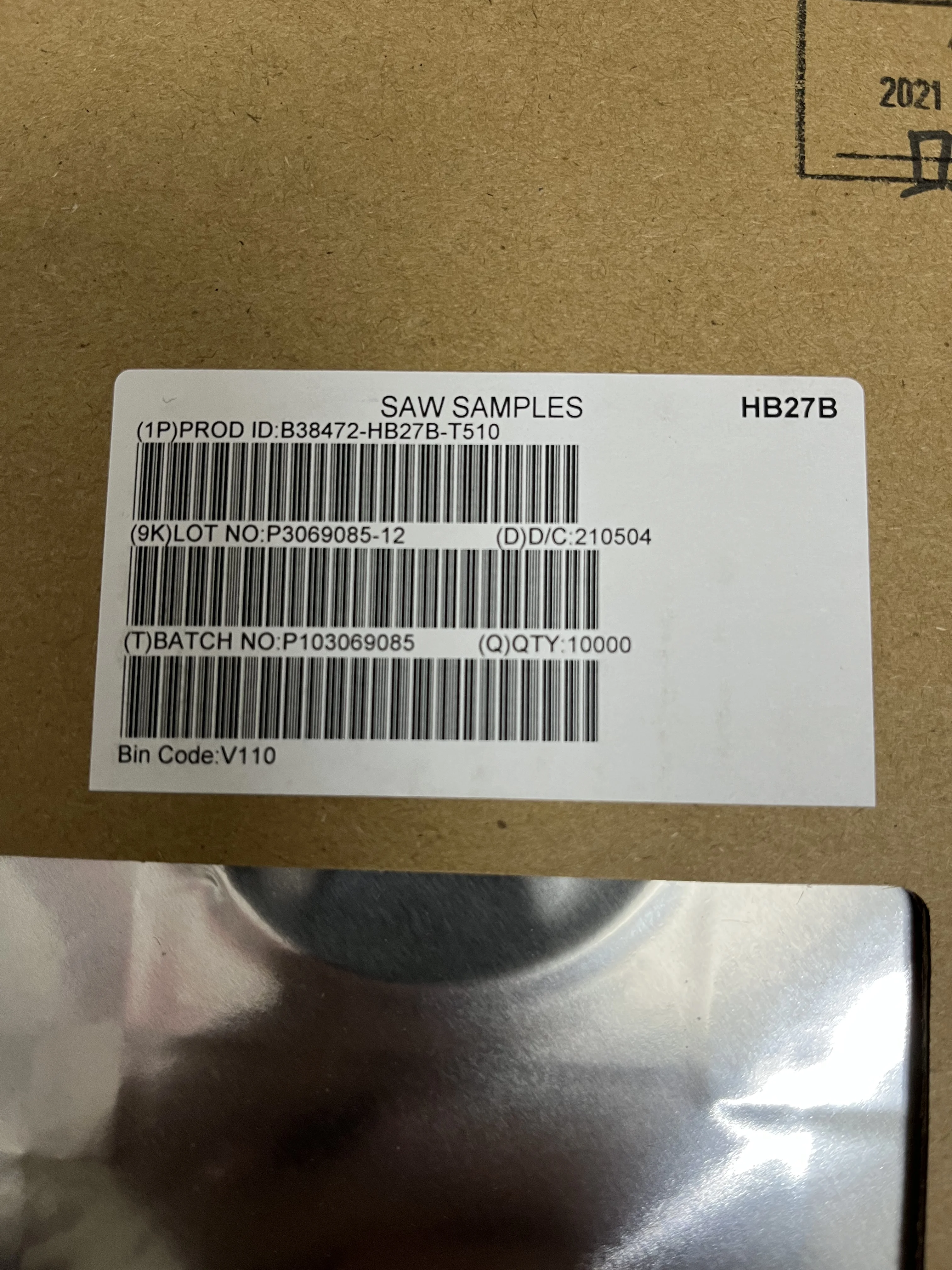 10 pièces B38472-HB27B-T510