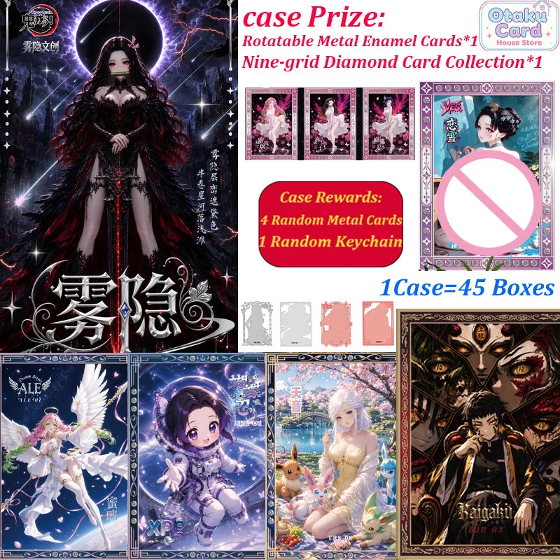 Wholesale Demon Slayer Cards Kimetsu no Yaiba Precision Seiko Metal Card Premium Enamel Back Anime Collectible Trading Cards