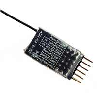 B37B-ELRS 2.4Ghz 5CH PWM Expresslrs Receiver With 2Dbi 2.4G Copper Pipe Antenna PWM/CRSF Protocol For RC FPV Fixed Wing Drone