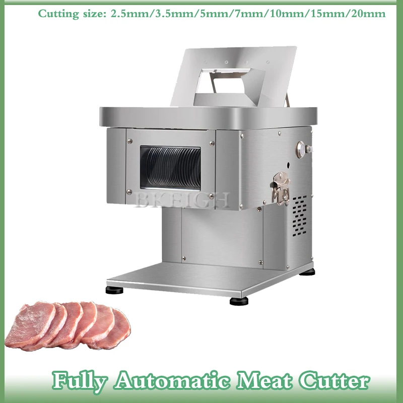 Fully Automatic Multifunctional Meat Cutter, Automatic Fish Fillet, Bean Skin, Vegetable, Mushroom Shredder