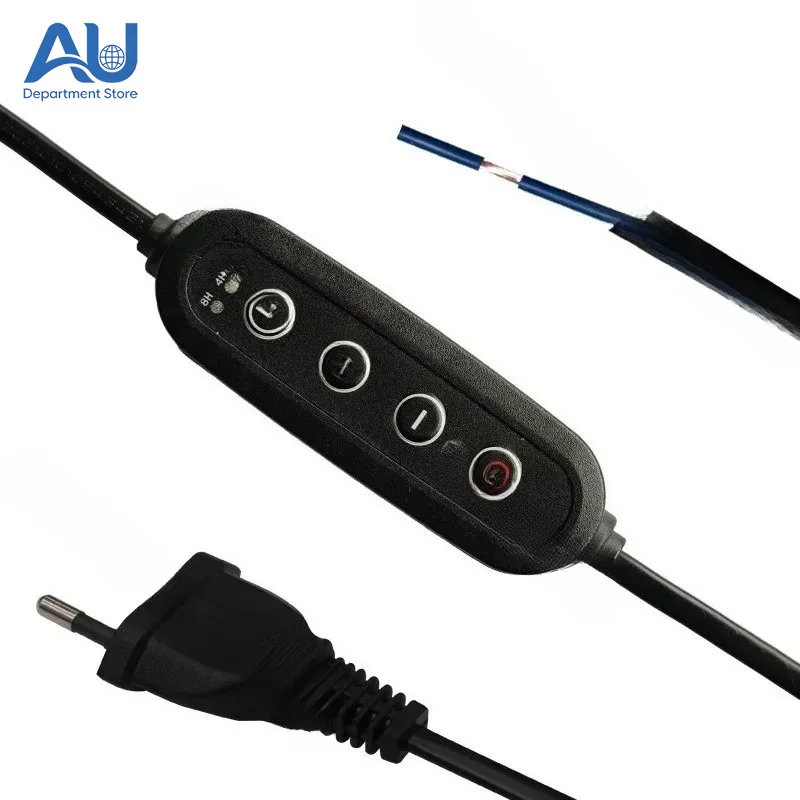 110V-220V EU Smart LED Controller with Timer, 3-Step Dimmer & Auto Color Shift for Grow Lights
