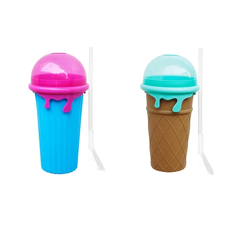 

Slushy Maker Cup Slushie Cup Magics Freeze Squeeze Ice Cup Summer Smoothies Slushie Cups Ice Cream Maker For Home