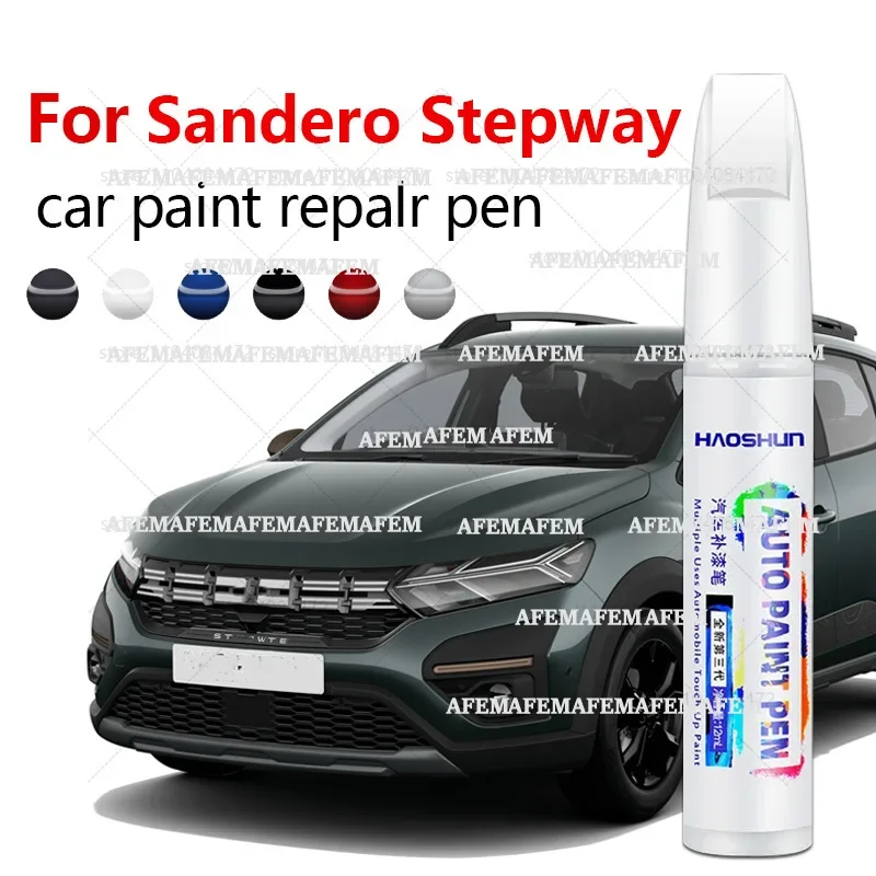 Car Paint Repair Pen For 2013-2025 Dacia Sandero Stepway Paint Scratch Repair Accessories Blue Green Grey Red White Grey