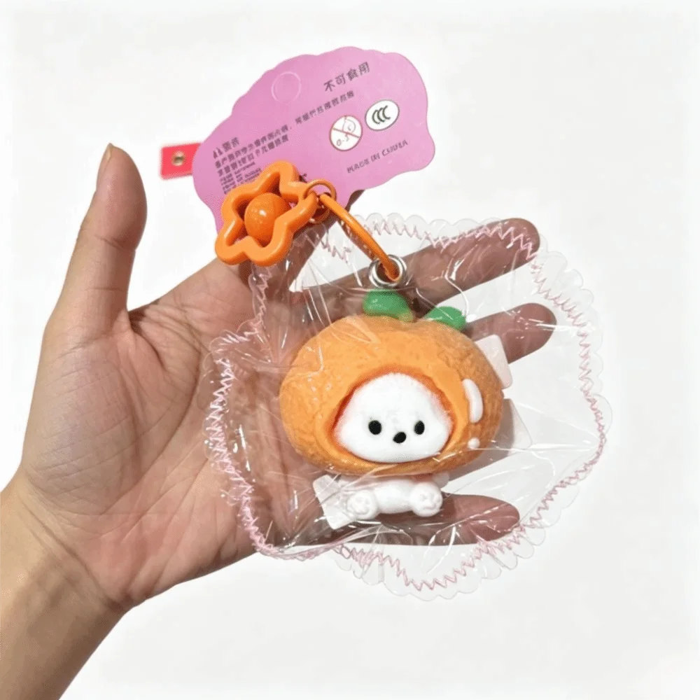 Food-Grade Silicone Fruit Series Squeeze Toys Super Soft Edge-Stitching Style Fruit Series Squishy Keychain Fruit Series