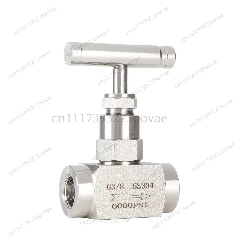LF-316 Stainless Steel Needle Valve High Pressure 6000PSI Female Thread BSPP NPT 1/8 1/4 3/8 1/2 Inch Panel Mount