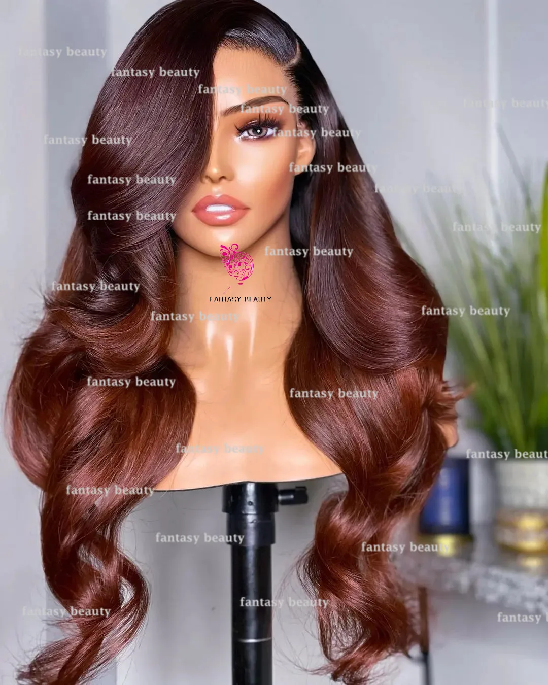 Ombre Reddism 13 x 6 Front Lace wig Long Hair Wig High Density Lace wigs Remy Hair HD Lace Body Wave 5 x 5 Lace 100% Human hair