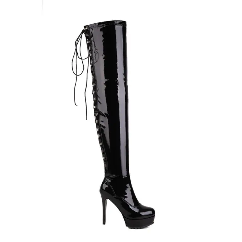 Women\'s Spring Boots Trend 2023 over-the-knee boots With High Heels Platform heels Stiletto Traf
