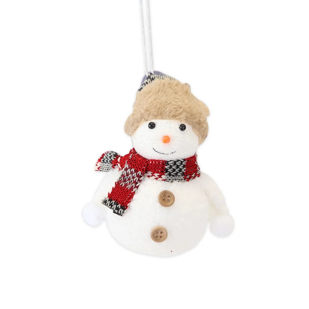 

Cartoon Christmas Snowman Boots Pendant Owl Bell Star Plush Rudolf Doll Pendant Exquisite Xmas Tree Hanging Ornament
