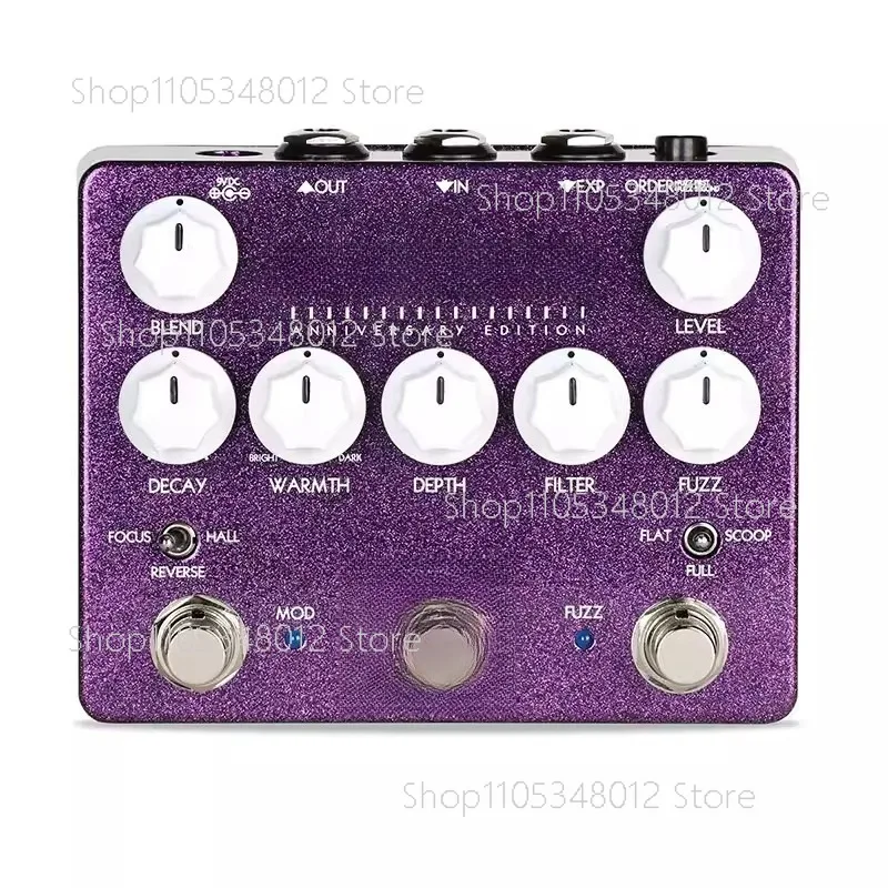 Fuzz Reverb Guitar Effect Pedal for Shoegaze Post Rock Ambient Music